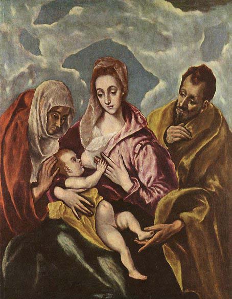 GRECO, El Holy Family with